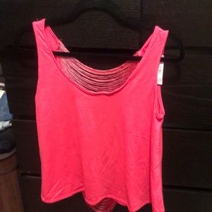 NWT shirt with “open” back with  strings .